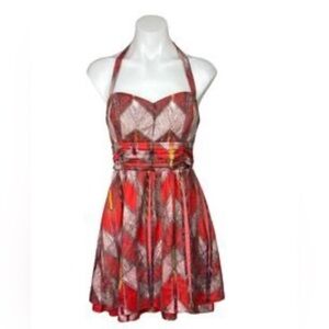 Guess Stylish Red Halter Dress.  Size-6